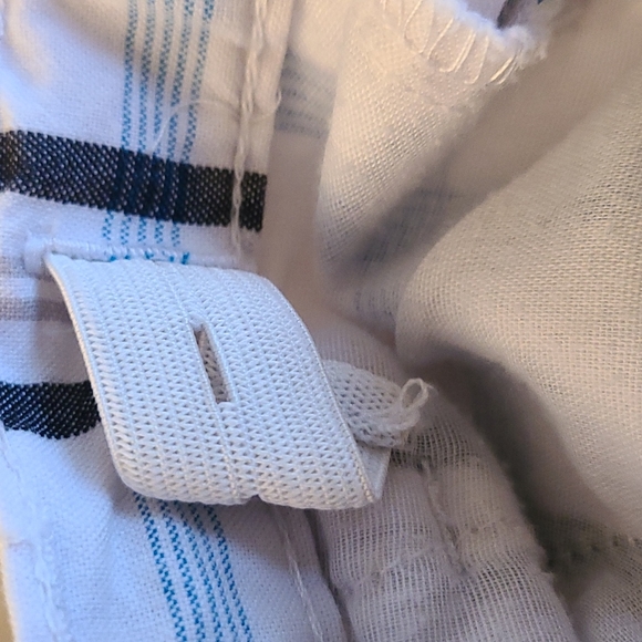 Calvin Klein white and blue plaid shorts - Picture 4 of 4